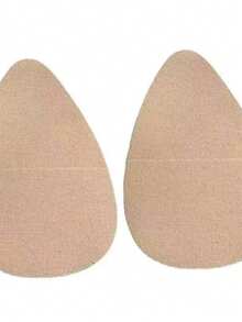 Große Größen unsichtbare Lift Latex Klebeband Wasser Tropfen geformte Brust Blütenblätter Trägerloser BH Futter, geeignet für B-E Körbchen Größen, Beige, Braun, Kaffee, Schwarz - Verschiedenfarbig - Übersicht 24