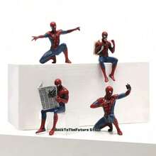 4pcs/Set Super Hero Action Figures, 7-9cm Anime Collectible Mini Figurines, Fan Gift - Spider - View 11