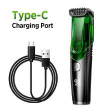 Hailicare 专业无线男士电动理发器和胡须修剪器 - 理发套装，带 USB 充电、IPX6 防水电动剃须刀、电动剃须刀 - 綠色 - 查看 8