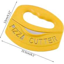 Premium Pizza Cutter Food Chopper With Protective Cover Blade Pizza Knife Pizza Cutter Rocker, Perfect Kitchen Gadgets For Pizza Cutting Home Essentials, Pizza, Cheesecake And Desserts Are Essential For Outdoor Activities And Parties. - Yellow - View 9