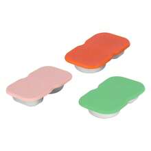 1/3pcs Stainless Steel Snack Container, 2-Compartment Salad Sauce Portable Container With Silicone Lid, Leak-Proof, Reusable Lunch Box Accessory, Condiment Container, Stackable, Suitable For Home, School, Camping And More - Multicolor - View 8