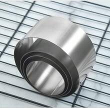 1个不锈钢圆形慕斯圈，提拉米苏蛋糕模具，DIY烘焙工具，蛋糕制作用具 - 銀色 - 查看 9