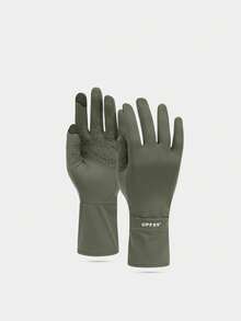 1 Pair UPF99+ Mid-Length Silky Sunscreen Gloves For Women, Summer Driving/Cycling Anti-Slip Touchscreen Protective Sleeves - A - View 3