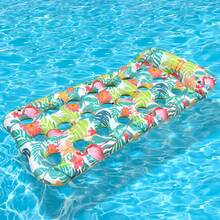 1个充气叶子火烈鸟漂浮躺椅，PVC材质中空水上漂浮椅，适合夏季沙滩、泳池派对和水上娱乐活动 - 洞洞樹葉火烈鳥浮排 - 查看 9