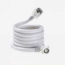 PVC Washing Machine Water Inlet Hose With Steel Connector - 1m (39.4in) Extension Tube For Washer Water Inlet Pipe - Xem 1