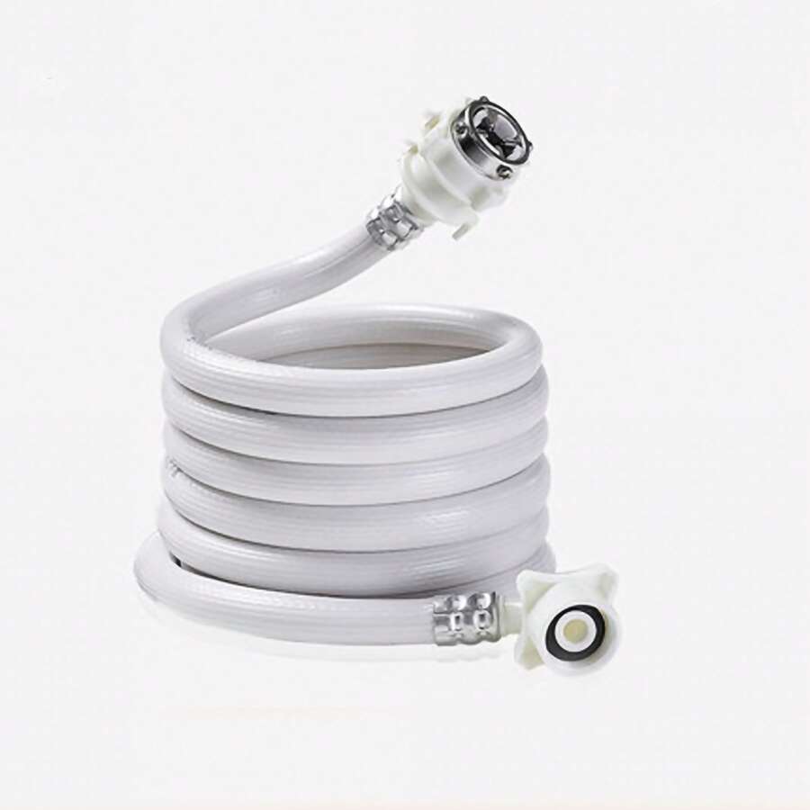 PVC Washing Machine Water Inlet Hose With Steel Connector - 1m (39.4in) Extension Tube For Washer Water Inlet Pipe - Xem 1