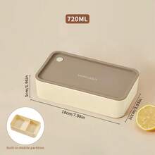 Portable Double-Layer Plastic Lunch Box With Cutlery & Insulation Bag & Sauce Box, Microwave Heatable Fruit Salad Food Container, Large Capacity Bento Box Set Suitable For Students & Adults Use In Home, School, Office,Outdoor Picnics,Back To School - Multicolor - View 20