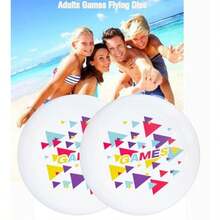 Flying Disc - Nivel de competencia profesional de polietileno para adultos 27 mm 175 g juego de 2 unidades - Blanco - Ver 2