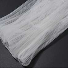Elegant White Halter A-Line Short Dress With Exaggerated Ruffle Flounce Hem And Puffy Long Lantern Sleeves For Party - trắng - Xem 8