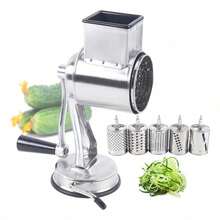 Cheese Grater With Suction Base And 5 Drums - Default - View 1