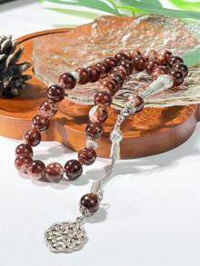 1pc 33 Beads Ramadan Prayer Beads, Handheld Or Wearable, Ramadan Gift - Multicolor - View 2