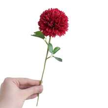 Artificial Chrysanthemum Festive Faux Flower Decoration For Home Holiday Decor - 紅色 - 查看 6