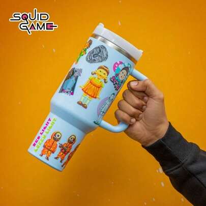  60张官方贴纸套装，防水，不留残胶，易撕，动漫人物装饰贴纸，Netflix周边文具套装