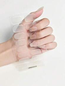 Semi-Cured Gel Nail Stickers, Autumn/Winter Red Self-Adhesive Full Nail Gel Stickers, Compatible With All Nail Lamps, DIY Nail Decoration Stickers, Suitable For Women And Girls In Nail Salons, Salon Quality, Easy To Apply, Ideal For Women's Home DIY Manicure - Multicolor - View 12
