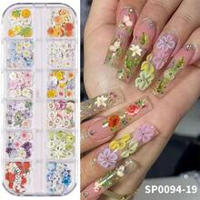 随机款式树脂蝴蝶、花朵、玫瑰、鸢尾花、樱花、雏菊填充装饰品、摇摇杯填充物、情人节礼物DIY用品 - 彩色 - 查看 6