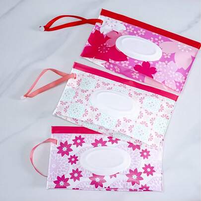 Bolsa portátil y organizador de almacenamiento de toallitas húmedas con asa abatible, superficie impermeable, imprescindible para el baño de bebé para viajes y decoración del hogar, bolsa duradera para toallitas húmedas para una limpieza rápida, diseño de varios compartimentos, regalo ideal para nuevos padres, artículos esenciales para la guardería, hora del baño tipo spa, picnics al aire libre y escapadas de fin de semana, elegante accesorio para la cocina y el espacio de estar