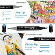 168PCS/120/100/80/60/48/36/24/6PCS(Random Color) Marker Pen,Drawing Not Soak Paper, Art Collection, Pen To Graffiti Art Of Diy Pens, Colorful Painting Watercolor Art Mark Pen Sets, Waterproof High-Capacity Color Pen, Exquisite Gift To The Student, The Perfect Gifts Of Gifts, Marker Pen,Back To School,School Supplies - Sets - View 7