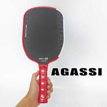 Agassi Professional Pickleball Paddle, Made Of Carbon Fiber, Offensive Style Paddle, Suitable For Professional Pickleball Matches - Red - View 4