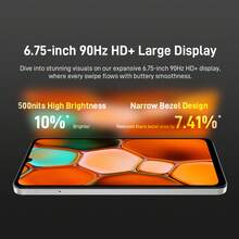 nubia 努比亚，智能手机，Blade A36 星云黑，解锁版，安卓 15 系统，（4GB RAM + 8GB Fusion 存储）+ 64GB ROM，5000mAh 电池，双卡双待 4G，支持 NFC，4G LTE，全球版，新品上市 - 黑色 - 查看 2