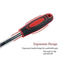 1 Set Manual Tools: Ratchet Wrench, 24-Tooth Straight Handle, 72-Tooth Bent Handle, Quick Release, Bi-Directional, Car Repair Hardware Tools 1/4", 1/2" Large & Small Short Hex Socket Tools 8-32mm, Quick Car Repair Mechanic Socket Set - A - View 4
