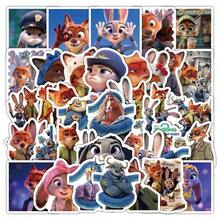 92pcs Judy Hopps And Nick Wilde Cartoon Stickers - Waterproof Durable Vinyl Stickers For Laptop, Water Bottle, Skateboard, Suitable For Children's Party Favors And Birthday Gifts - Single Piece - View 3