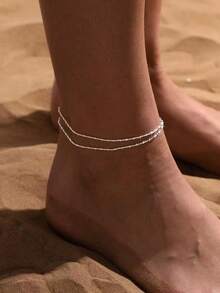 Bohemian Style Women's Double-Layer Anklet - Unique, Niche, Luxury Layered Anklet - Anklets - View 4