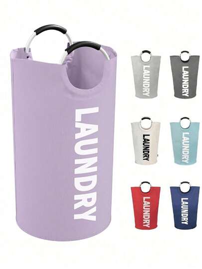 1/2 chiếc Giỏ đựng quần áo bẩn gấp gọn dung tích lớn 92L | Túi đựng quần áo bẩn có thể gập lại | Giỏ đựng quần áo cao, thẳng đứng | Thùng đựng quần áo bẩn gấp gọn | Giỏ đựng đồ trong phòng tắm | Giỏ đựng đồ