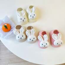1 Pair Adorable Bunny Cartoon Non-Slip Baby Socks,No-Show,Soft And Breathable And Comfy Low Cut Socks - Multicolor - View 2
