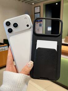 黑色荔枝纹二合一卡槽手机壳，简约商务风，防指纹防摔防刮，适合日常通勤/送礼，兼容和Galaxy手机 - 黑色 - 查看 8