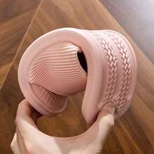 2026 Rhombus Home Slippers Summer Solid Anti-Slip Floor Bathroom Slipper Indoor House Shoes For Men Women Couples - Mauve Purple - View 5