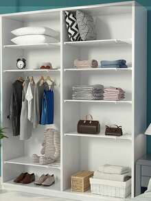 Divisores de almacenamiento ajustables - No se requiere perforación, adecuados para armarios, cocinas y baños, divisores retráctiles que ahorran espacio - Multicolor - Ver 1