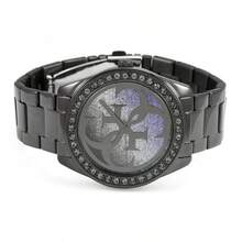 Guess 1件装时尚前卫女士金色手镯腕表，40毫米表壳，矿物水晶玻璃，休闲风格 - W1201L2、W1201L1、W1201L3、W1201L4 - 灰色 - 查看 5