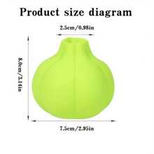 1个硅胶剥蒜器，轻松快速剥蒜瓣，自动剥蒜器，趣味厨房工具 - 彩色 - 查看 9