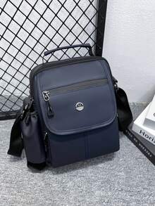 1 pieza Maletín de moda negro, mochila de negocios minimalista y elegante - Rectángulo - Ver 1