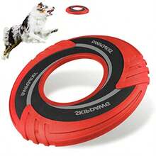 SKIPDAWG - Juguete interactivo para perros disco volador de perro flota en el agua para mantenerlos ocupados juguetes para mascotas al aire última intervensión para perros entrenamiento de - Rojo original - Ver 1