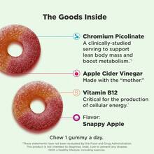 OLLY Metabolism Gummy Rings, Apple Cider Vinegar, Vitamin B12, Chromium, Chewable Supplement, Apple Flavor - 30 Count - 30 片裝(1 盒) - 查看 2