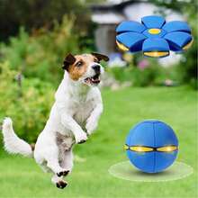1 Pet Toy Ball - Variable Toy Disc - Dog Toy Disc - Suitable For Interaction And Play With Dogs, Cats, Outdoor Games. Dog Ball Is Suitable For Small, Medium And Large Dogs. Portable Creative Disc Ball, Treadable Magic Ball. Suitable For Outdoor Pet Activities. - Multicolor - View 5