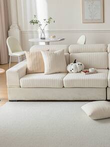 1 tấm bọc ghế sofa sang trọng, chống trầy xước, chống bụi, phù hợp mọi mùa, kiểu dáng tối giản hiện đại, chống trượt, bảo vệ sofa khỏi hư hại do thú cưng, thân thiện với thú cưng. - Màu be - Xem 4