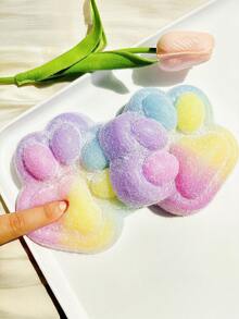 1pc Taba Squishy Paw,Squishy Toy, Cute Tri-Color Squeeze Toy For Stress Relief And Relax,Squishies Fidget Toys For Party Favors Novelty Things Birthday Gift,Sensory Toy,Fidget Toy,Taba Squisy,Christmas Stocking Fillers,Party Bag Filler,Bag Are Random - Multicolor - View 4