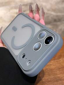 奢华哑光亲肤磁吸手机壳，兼容 17 Pro Max、17 Pro、17、16 Pro Max、16 Pro、15、14、13 Pro Max，支持无线充电，保护镜头，防震。 - 灰色 - 查看 3