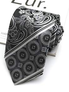 1条佩斯利花纹手工男女通用领带，适合休闲、街头、日常、派对等场合穿着。 - 彩色 - 查看 7