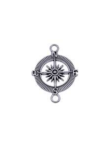 10pcs 33x24mm Compass Connector For DIY Bracelet Making Necklace Making Jewelry Making Handmade Craft Findings - Compass Connector - View 6