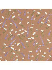 Natural Daisy And Lavender Gift Wrapping Paper Roll | Suitable For Various Occasions - Birthday, Valentine's Day, Wedding Party And Bulk Packaging - Multicolor - View 3