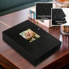 Ywlake Photo Album 4x6 500 Pockets Photo, Extra Large Capacity Family Wedding Picture Albums Holds 500 Horizontal And Vertical Photos Black - Đen - Xem 3
