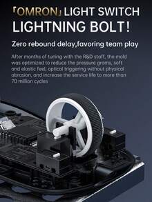 X8Ultra 无线鼠标，轻巧型 PAW3950 游戏三模式 8K DPI 鼠标 - 查看 12