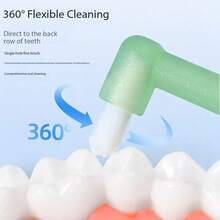 4 pièces Brosses à dents à poils souples avec ventouse, nettoyage en profondeur, ciblant les zones difficiles d'accès, convenant pour le nettoyage des sillons, des dents de sagesse, des espaces et des appareils dentaires - Multicolore - Voir 3