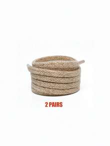 Woven Hemp Rope Round Shoelaces, Casual Sports Shoes, Skateboard Shoes, Running Shoes Replacement Laces, Classic Hemp Rope Shoelaces - Multicolor - View 16