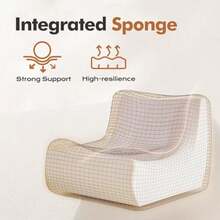 Bean Bag Chair Big Sofa Beanbag Chair For Adults Fireside Chair Bean Bag Lounger With Memory Foam Filled For HomeApartment Or Gaming Venue Black Plush - 黑色毛絨 - 查看 6