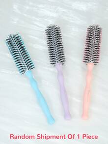 1pc Efficient Time Saving Effortless Hair Curler, Round Hair Brush, Aluminum-Tube Curling Comb, Hair Tools, Hair Products And Accessories For Barber Salon Beauty Travel Essentials, Back To School - Multicolor - View 8