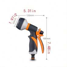 High Pressure Home Car Wash Water Gun And Hose Set - Durable PVC, Long Reach And High Flow Rate, For Efficient Cleaning And Garden Watering, Nozzle, 4/6 Inch Fittings - B - View 12